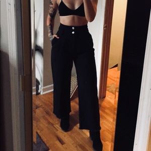 Wide-Leg Black Pants (Urban Outfitters)